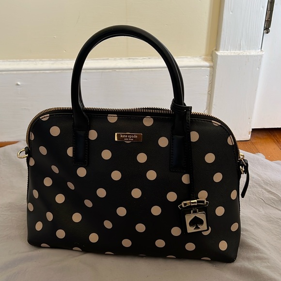 Kate Spade polka dot satchel - Picture 1 of 5